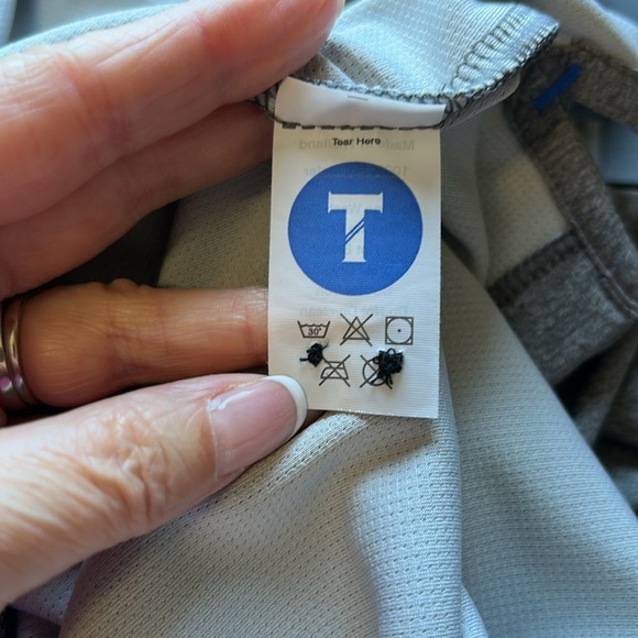 Twillory Polo Shirt Mens Gray Performance Athletic Long Sleeve Stretch Sz XL - Picture 8 of 11